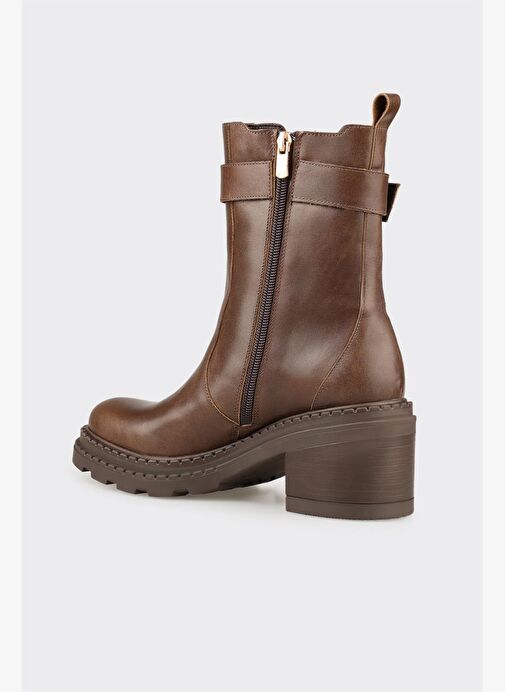 Haki Deri Kadın Günlük Bot - Görsel 4