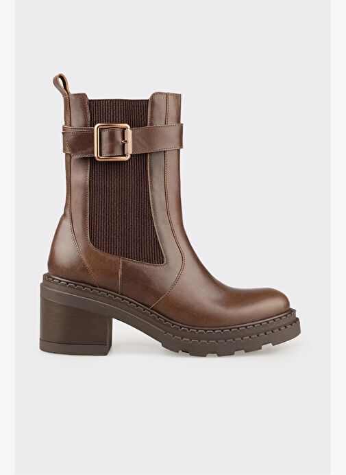 Haki Deri Kadın Günlük Bot - Görsel 2