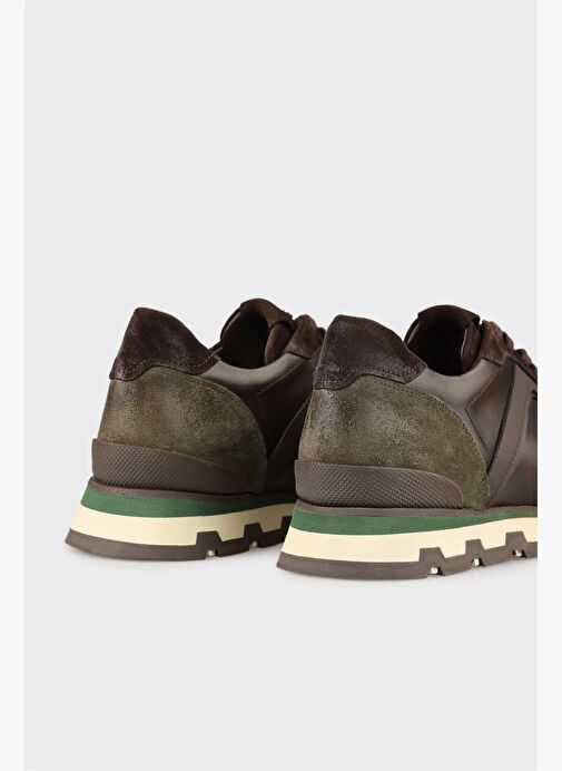 Kahve Deri Erkek Spor Ayakkabı - Görsel 6