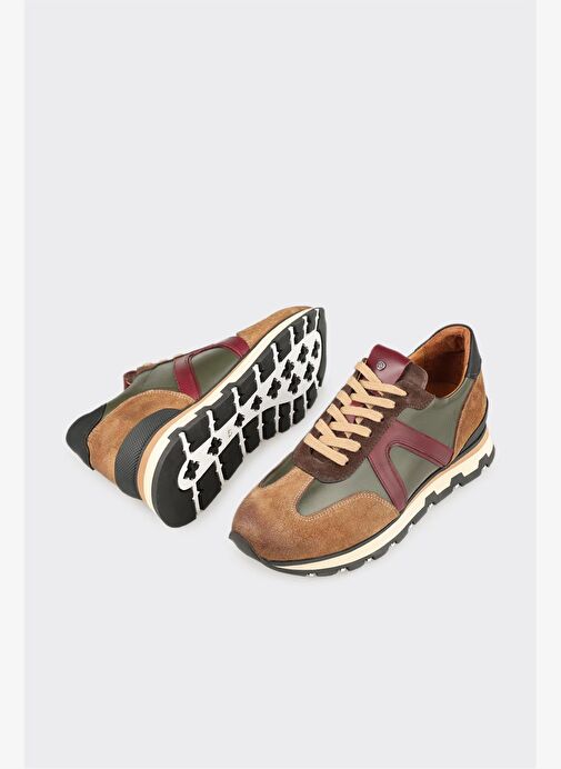 Vizon Deri Erkek Spor Ayakkabı - Görsel 4