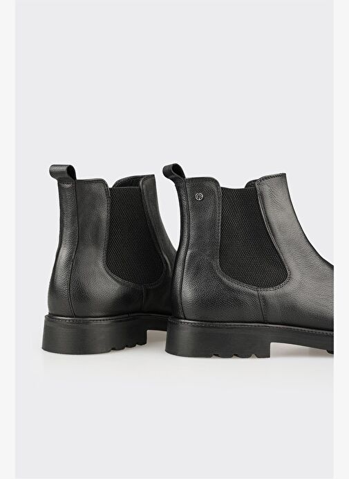 Siyah Deri Erkek Günlük Bot - Görsel 2