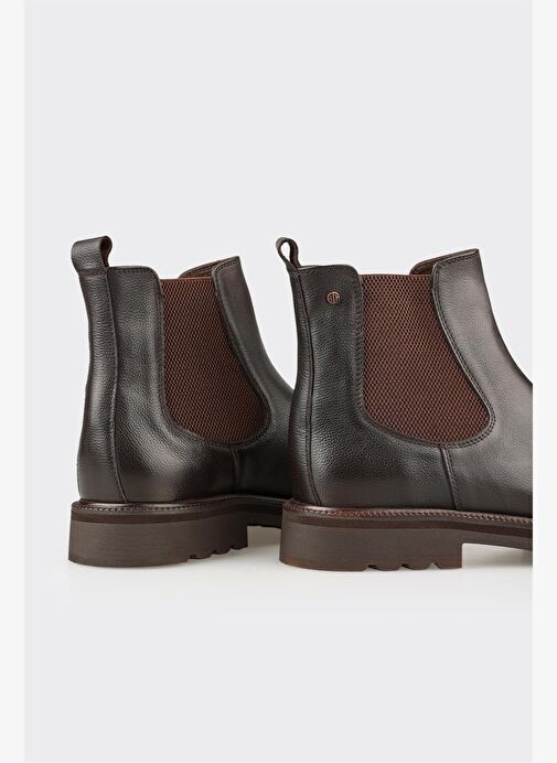 Kahve Deri Erkek Günlük Bot - Görsel 5