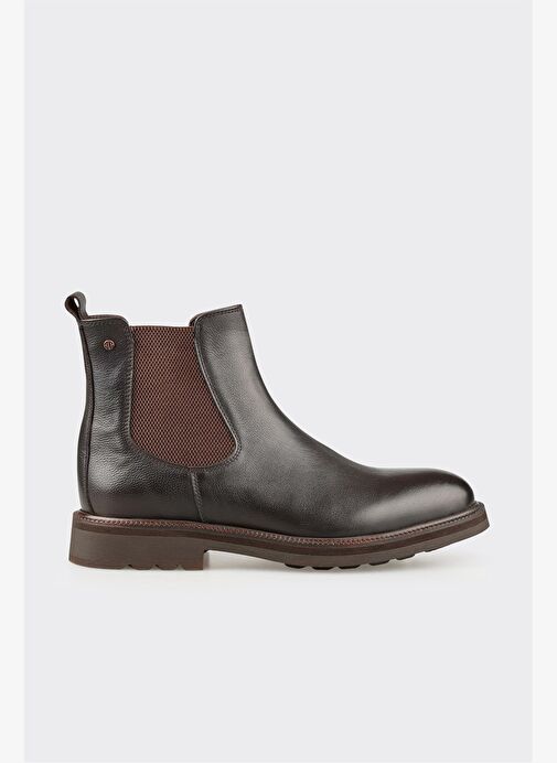 Kahve Deri Erkek Günlük Bot - Görsel 2