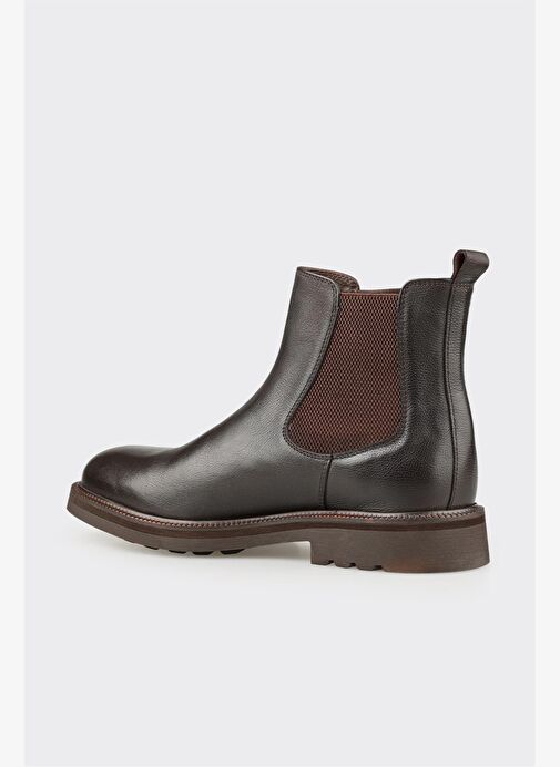 Kahve Deri Erkek Günlük Bot - Görsel 4