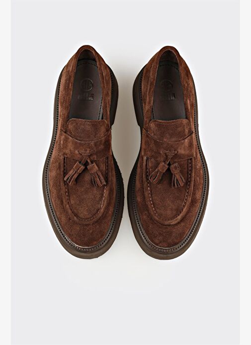 Kahve Deri Erkek Günlük Ayakkabı - Görsel 5