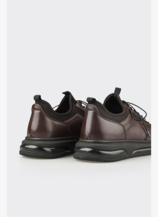 Kahve Deri Erkek Spor Ayakkabı - Görsel 6