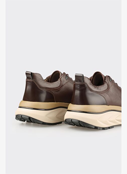 Kahve Deri Erkek Spor Ayakkabı - Görsel 6