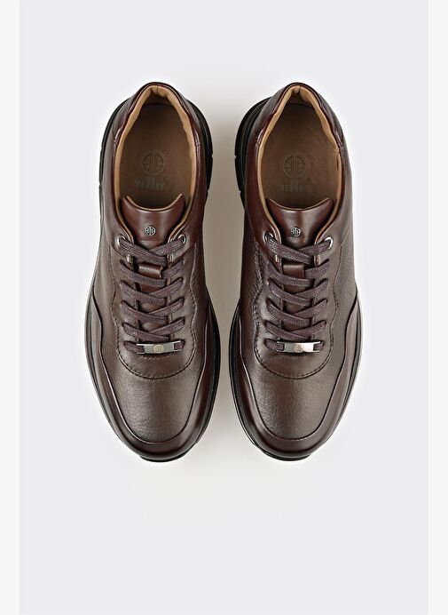 Kahve Deri Erkek Günlük Ayakkabı - Görsel 5
