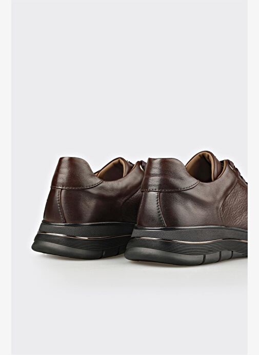 Kahve Deri Erkek Günlük Ayakkabı - Görsel 6