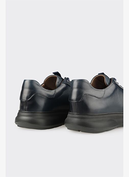 Lacivert Deri Erkek Günlük Ayakkabı - Görsel 6