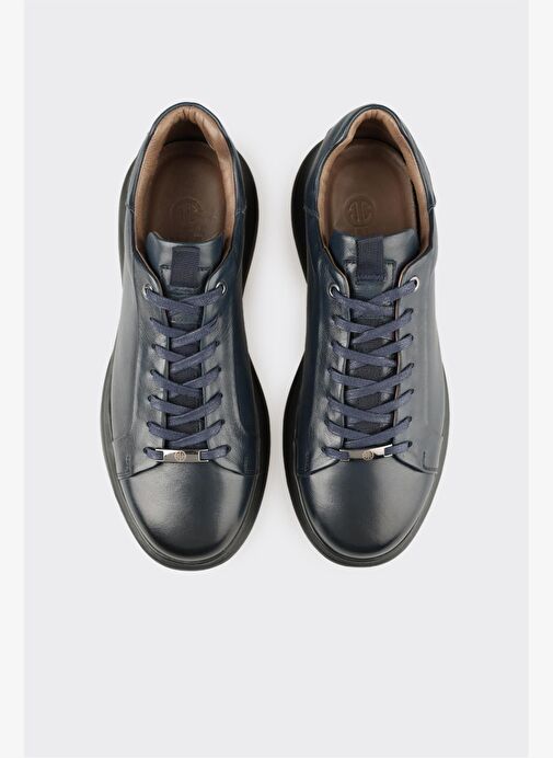 Lacivert Deri Erkek Günlük Ayakkabı - Görsel 5