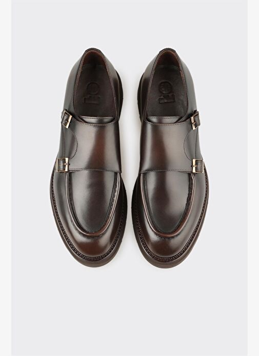 Kahve Deri Erkek Günlük Ayakkabı - Görsel 5