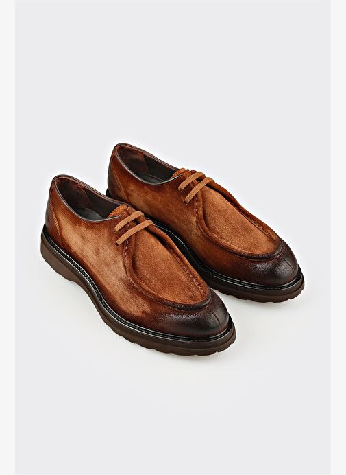 Taba Deri Erkek Günlük Ayakkabı - Görsel 3