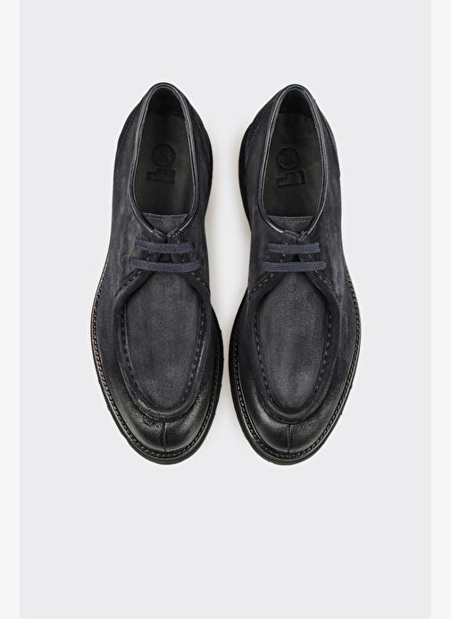 Lacivert Deri Erkek Günlük Ayakkabı - Görsel 5