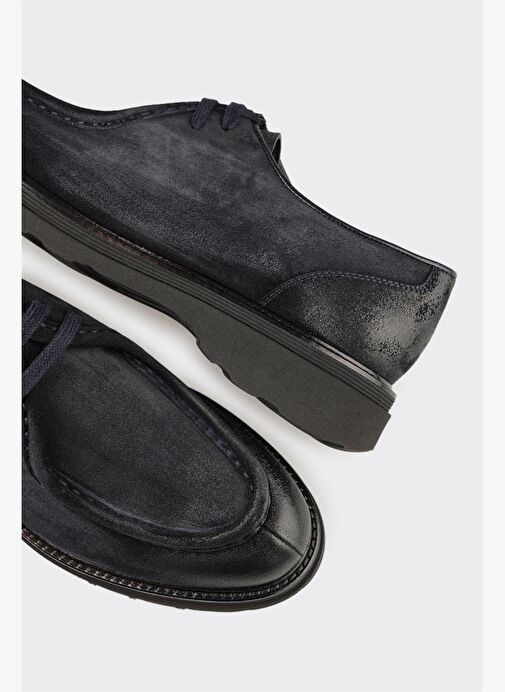 Lacivert Deri Erkek Günlük Ayakkabı - Görsel 6