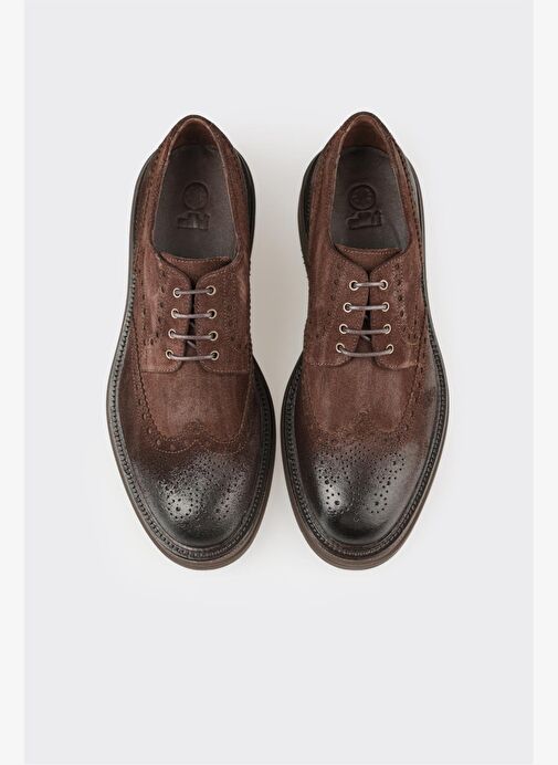 Kahve Deri Erkek Spor Ayakkabı - Görsel 5