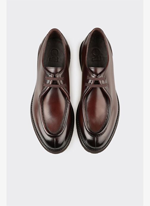 Kahve Deri Erkek Günlük Ayakkabı - Görsel 5