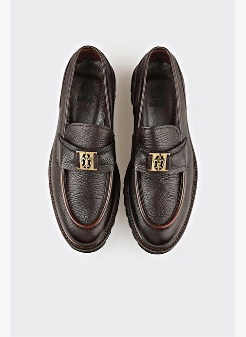 Kahve Deri Erkek Klasik Loafer - Görsel 5