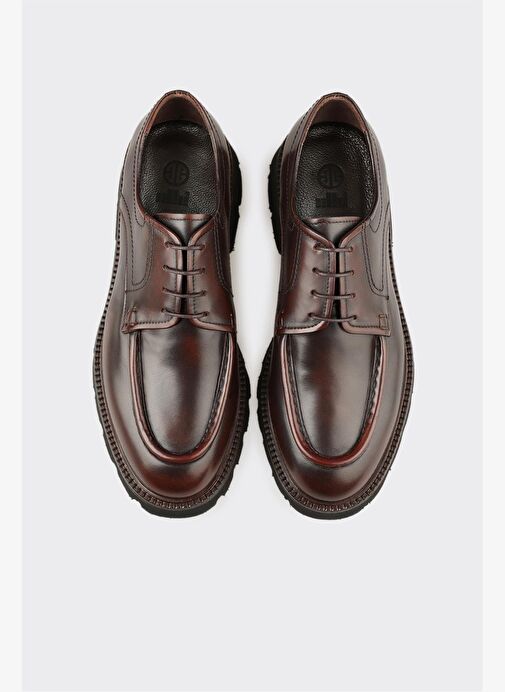 Kahve Deri Erkek Günlük Ayakkabı - Görsel 5