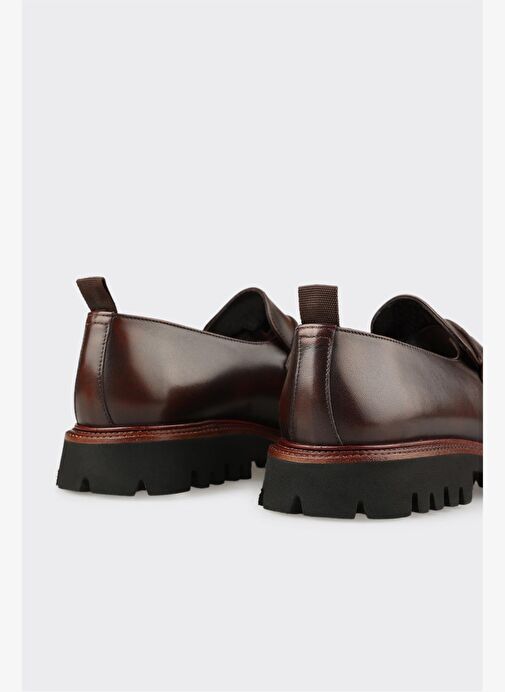 Kahve Deri Erkek Günlük Loafer - Görsel 6