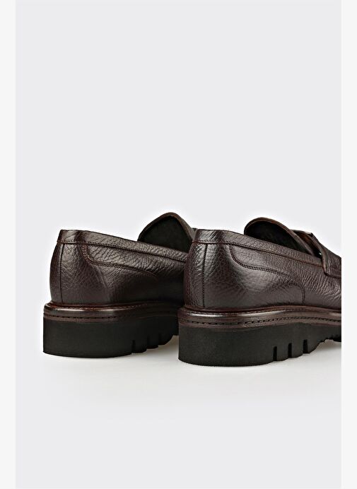 Kahve Deri Erkek Klasik Loafer - Görsel 6