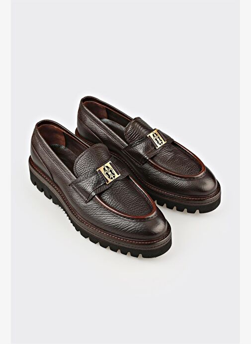 Kahve Deri Erkek Klasik Loafer - Görsel 3