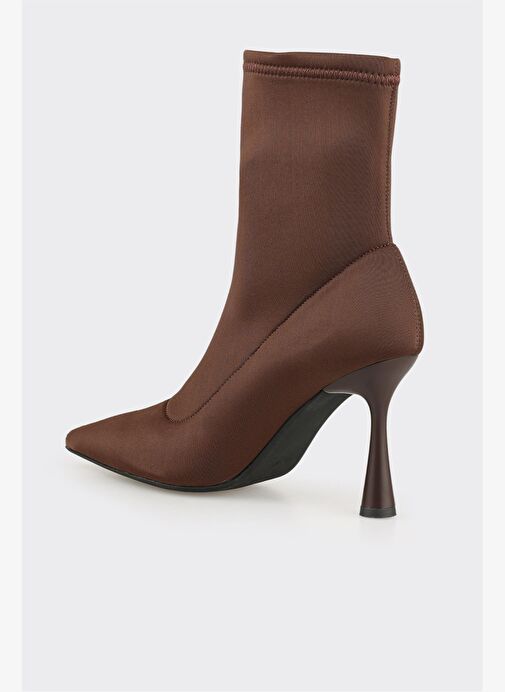 Kahve Kadın Yüksek Topuk Bot - Görsel 4