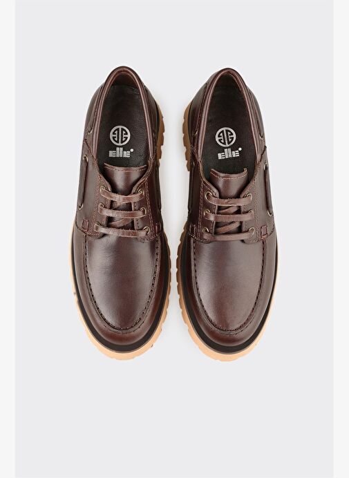 Kahve Deri Kadın Günlük Ayakkabı - Görsel 5