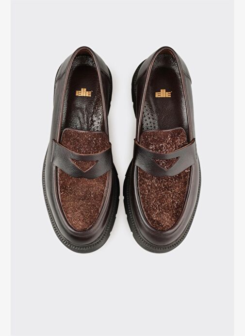 Kahve Deri Kadın Günlük Ayakkabı - Görsel 5