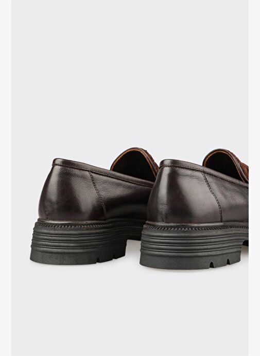 Kahve Deri Kadın Günlük Ayakkabı - Görsel 6