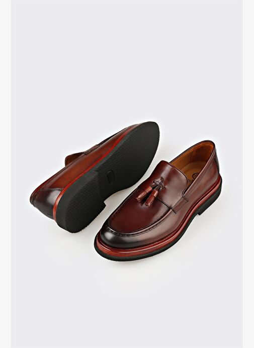 Taba Deri Erkek Klasik Ayakkabı - Görsel 4