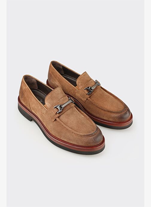 Camel Deri Erkek Günlük Ayakkabı - Görsel 3