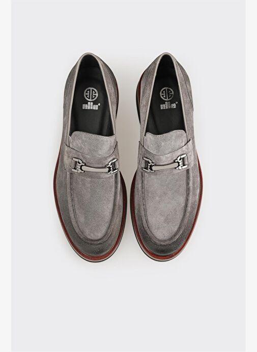 Antrasit Deri Erkek Günlük Ayakkabı - Görsel 5