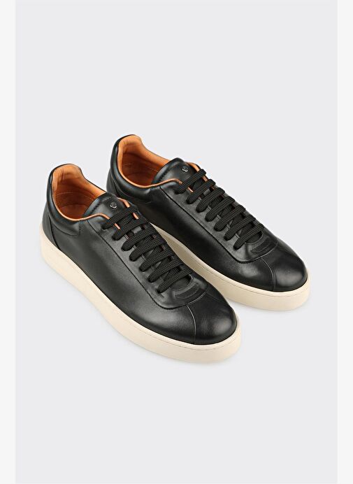 Siyah Deri Erkek Spor Ayakkabı - Görsel 3