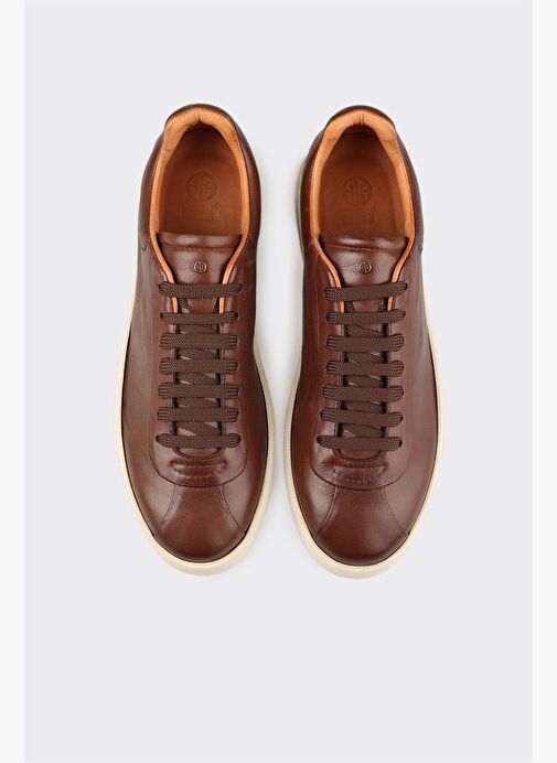 Kahve Deri Erkek Spor Ayakkabı - Görsel 5