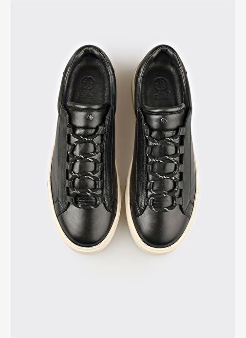 Siyah Deri Erkek Spor Ayakkabı - Görsel 5