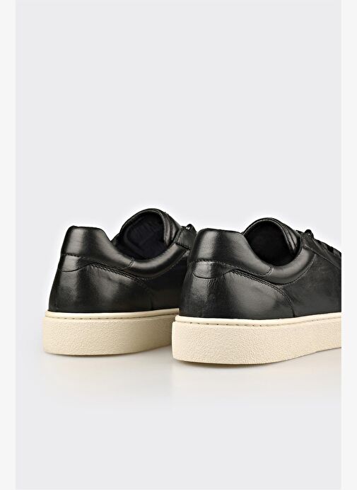 Siyah Deri Erkek Spor Ayakkabı - Görsel 6