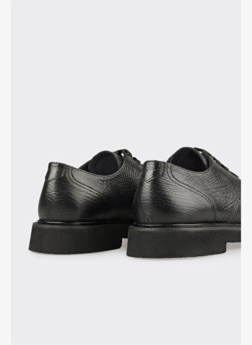 Siyah Deri Erkek Günlük Ayakkabı - Görsel 6