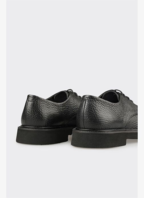 Siyah Deri Erkek Günlük Ayakkabı - Görsel 6