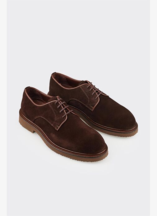 Kahve Deri Erkek Günlük Ayakkabı - Görsel 3