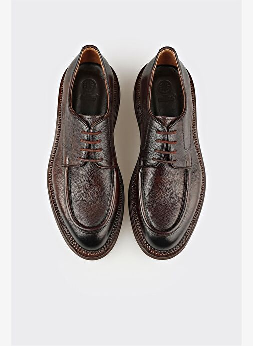 Kahve Deri Erkek Günlük Ayakkabı - Görsel 5