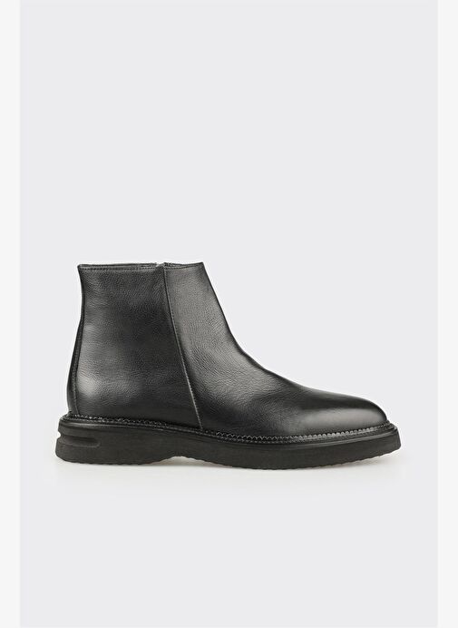 Siyah Deri Erkek Klasik Bot - Görsel 2