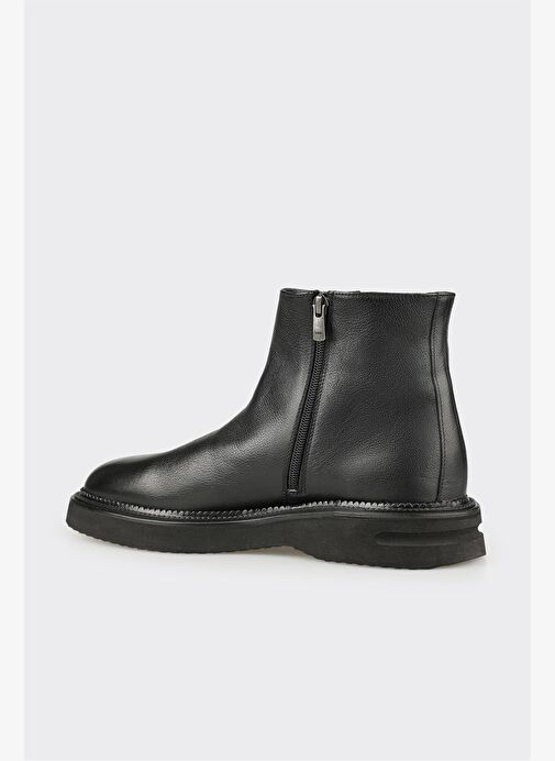 Siyah Deri Erkek Klasik Bot - Görsel 4