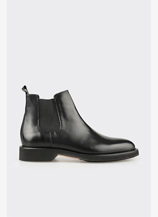 Siyah Deri Erkek Klasik Bot - Görsel 2