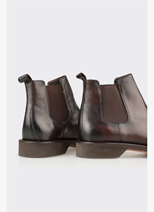 Kahve Deri Erkek Klasik Bot - Görsel 5