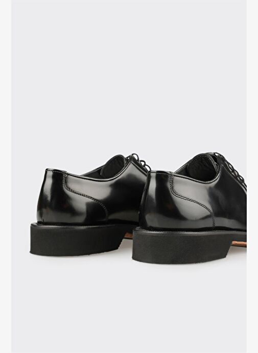 Siyah Deri Erkek Günlük Ayakkabı - Görsel 6