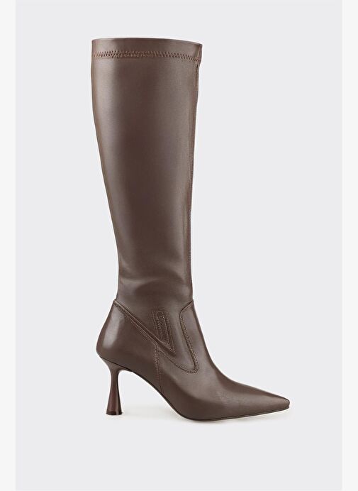 Kahve Kadın Günlük Çizme - Görsel 2