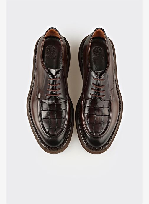 Kahve Deri Erkek Günlük Ayakkabı - Görsel 5