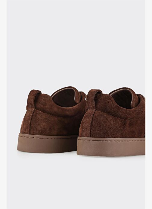 Kahve Deri Kadın Spor Ayakkabı - Görsel 6