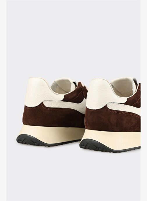 Kahve Deri Kadın Spor Ayakkabı - Görsel 6